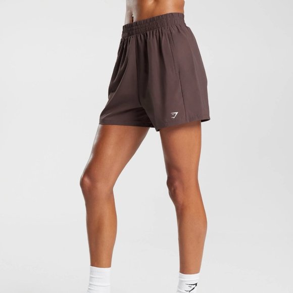 Brand new Gymshark WOVEN POCKET SHORTS - Chocolate Brown - Picture 10 of 10